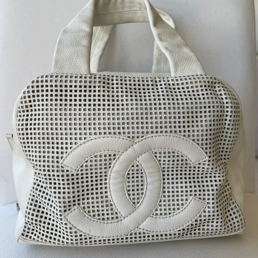 Vintage White Chanel Purse
